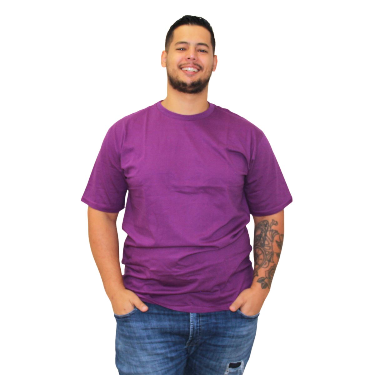 CAMISETA PLUS SIZE 100% ALGODÃO