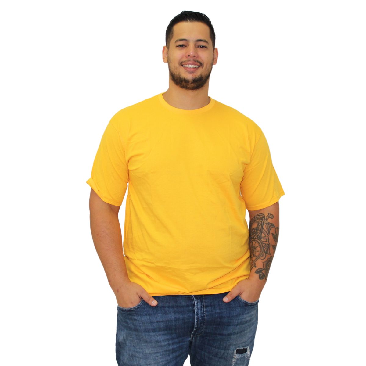 CAMISETA PLUS SIZE 100% ALGODÃO