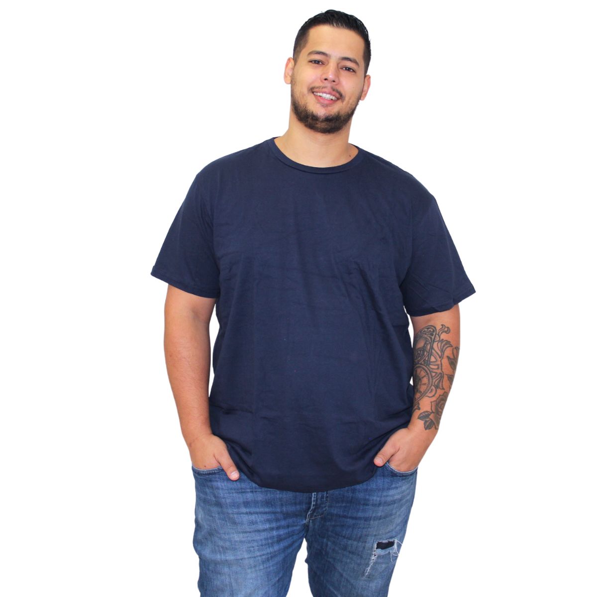 CAMISETA PLUS SIZE 100% ALGODÃO