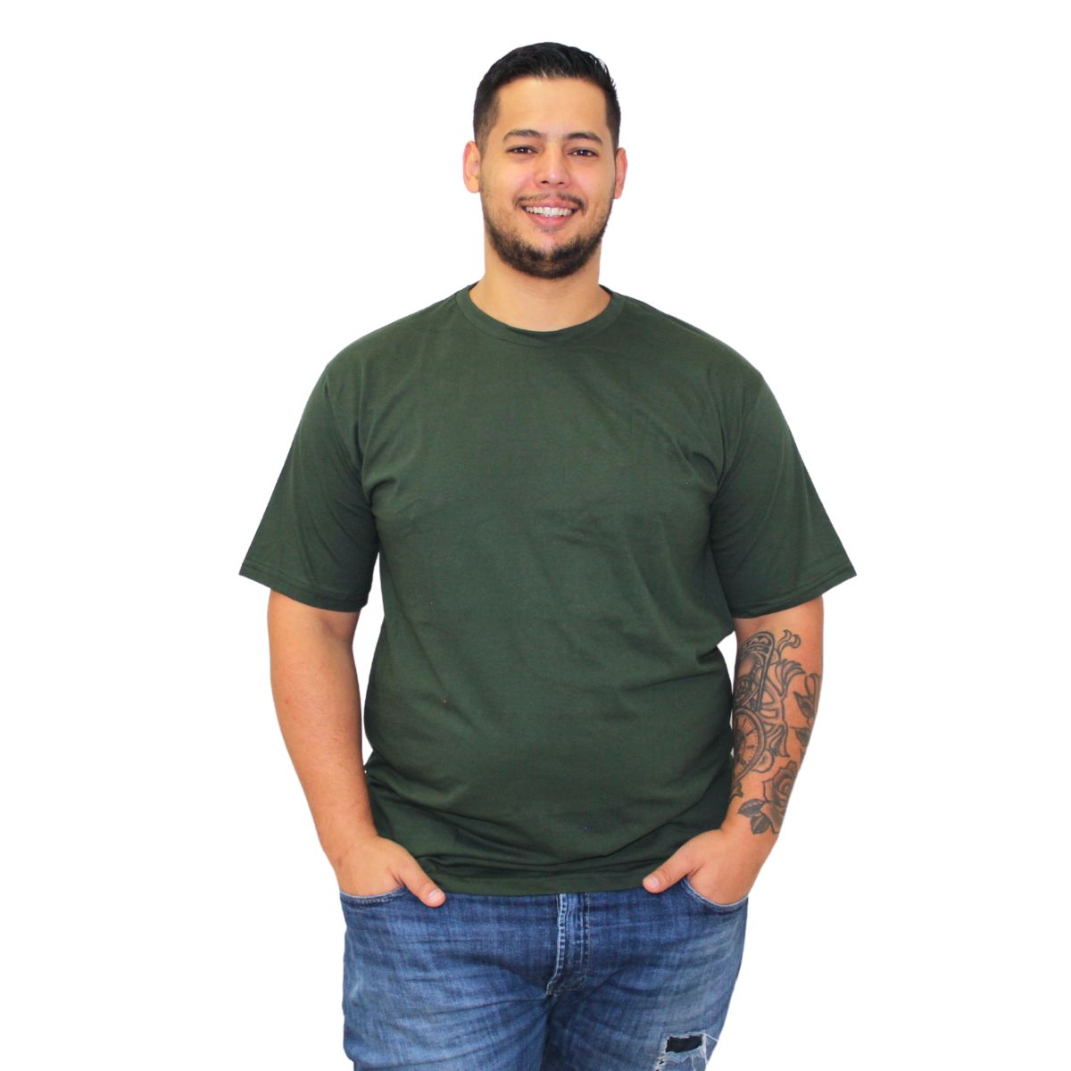 CAMISETA PLUS SIZE 100% ALGODÃO