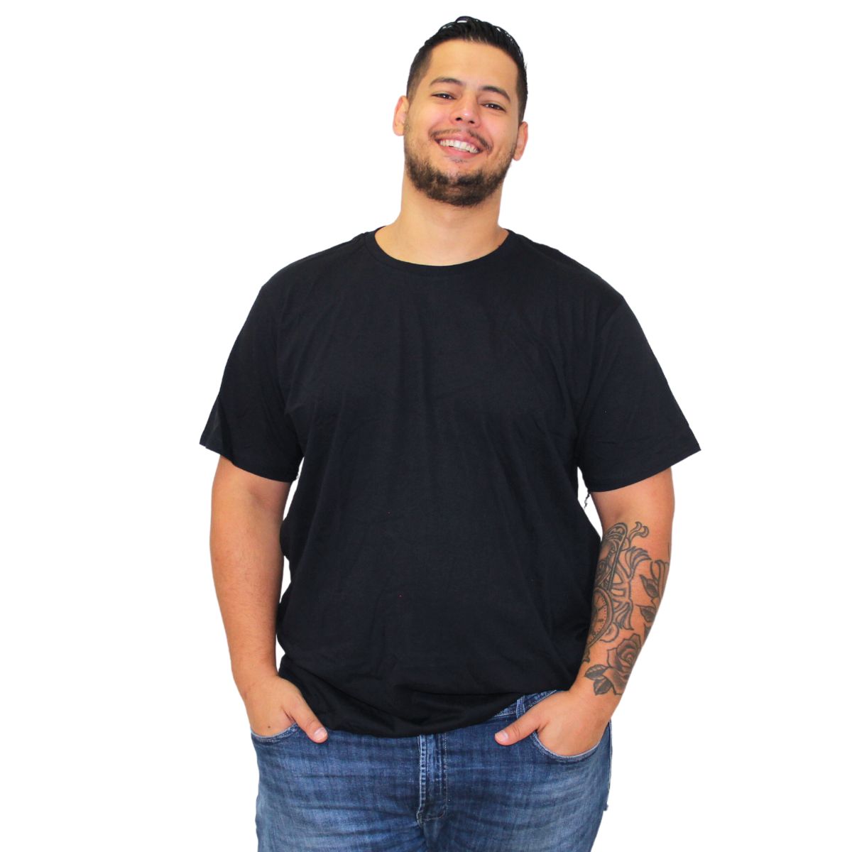 CAMISETA PLUS SIZE 100% ALGODÃO