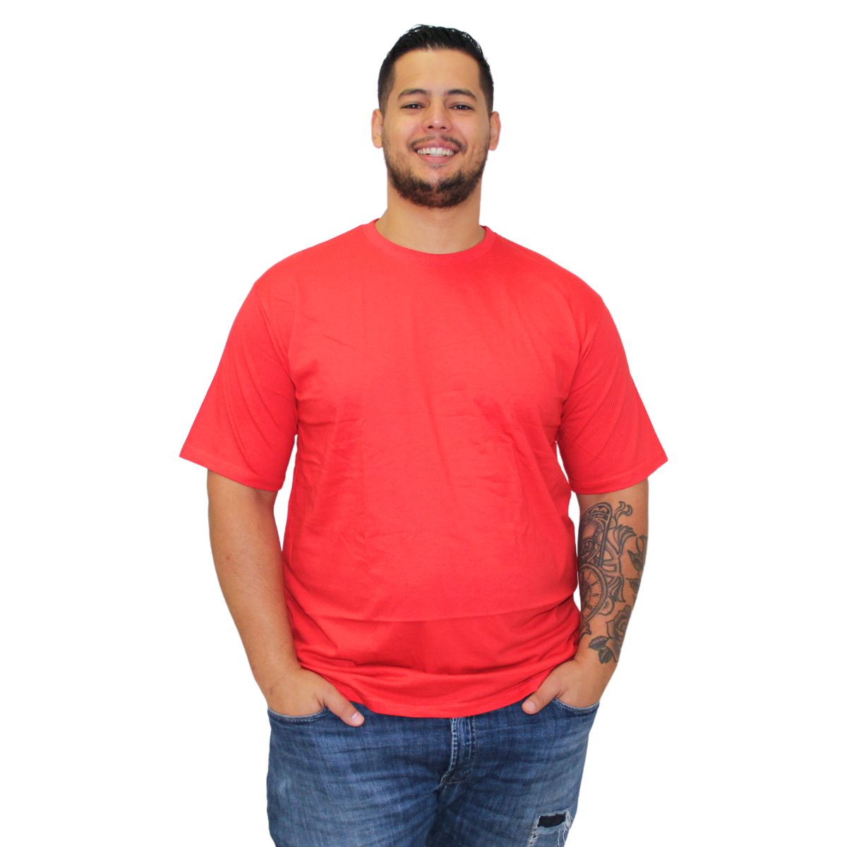 CAMISETA PLUS SIZE 100% ALGODÃO